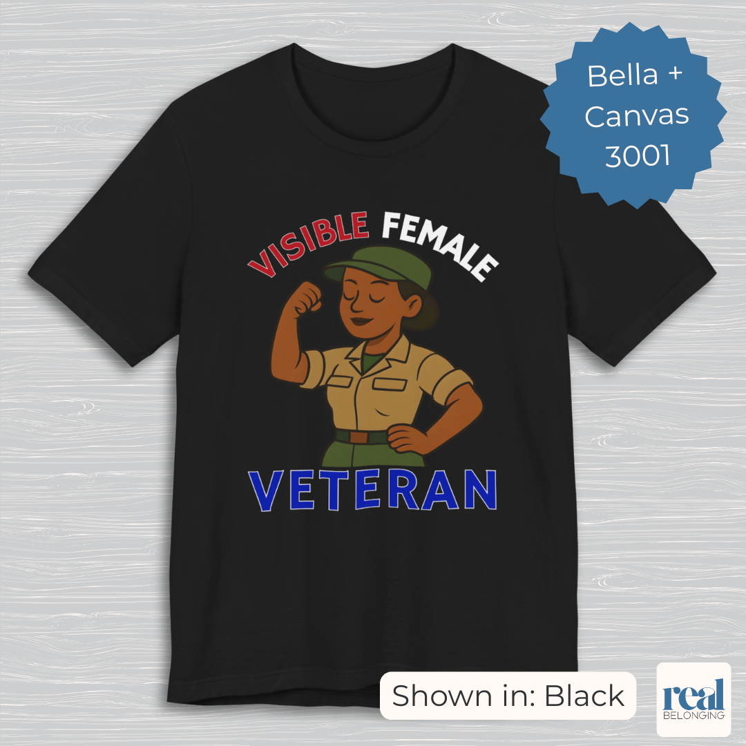 Visible Female Veteran | Bella+Canvas 3001 Soft T-shirt