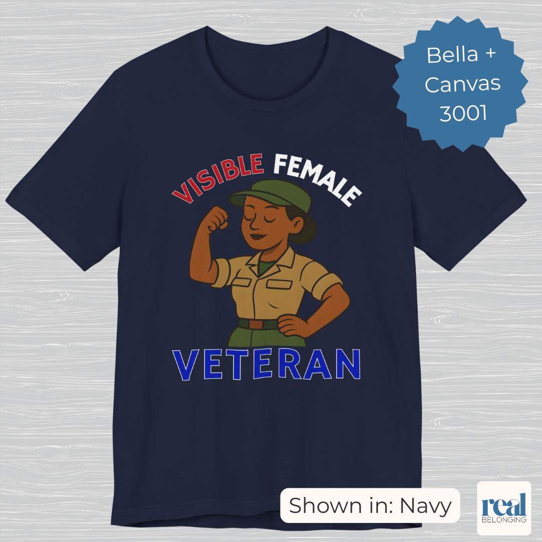 Visible Female Veteran | Bella+Canvas 3001 Soft T-shirt