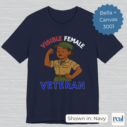 Visible Female Veteran | Bella+Canvas 3001 Soft T-shirt