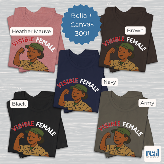 Visible Female Veteran | Bella+Canvas 3001 Soft T-shirt