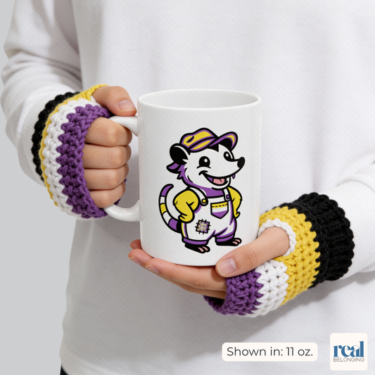 Nonbinary Possum Pride Mug | Adorable AF