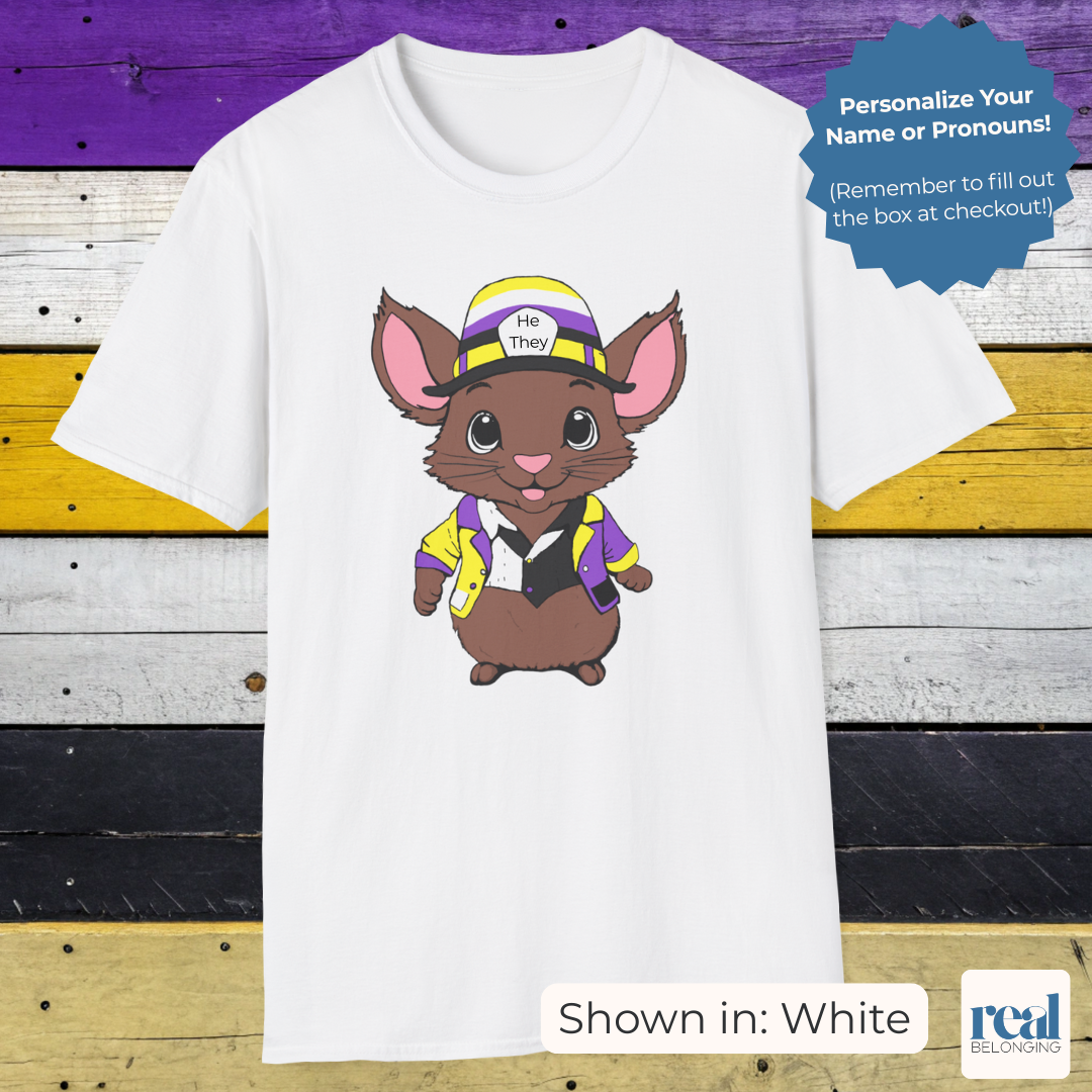 Personalized Nonbinary Mouse T-shirt