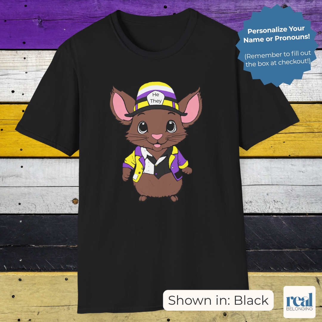 Personalized Nonbinary Mouse T-shirt