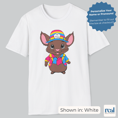 Personalized Pansexual Mouse T-shirt