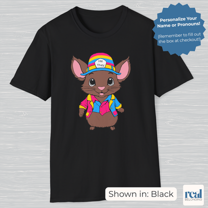 Personalized Pansexual Mouse T-shirt