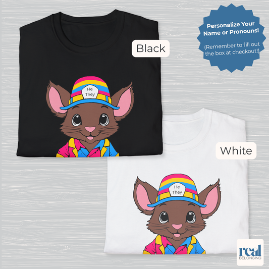 Personalized Pansexual Mouse T-shirt