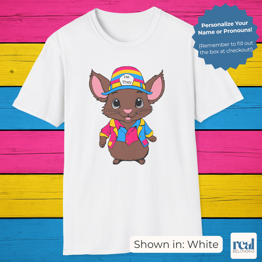 Personalized Pansexual Mouse T-shirt
