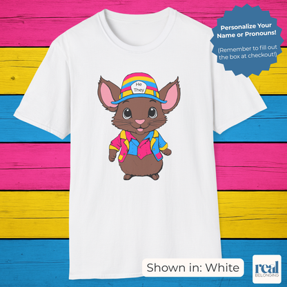 Personalized Pansexual Mouse T-shirt