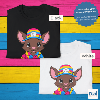 Personalized Pansexual Mouse T-shirt