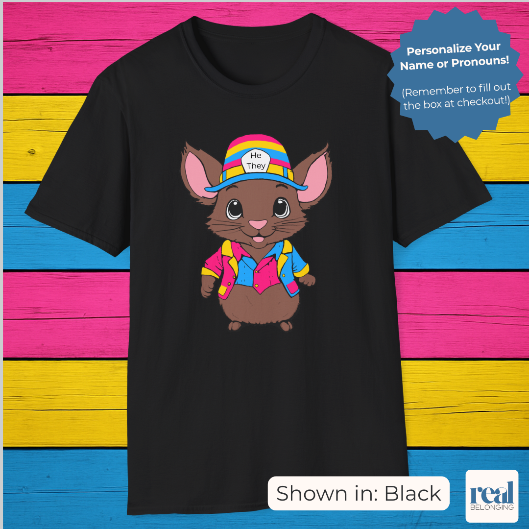 Personalized Pansexual Mouse T-shirt