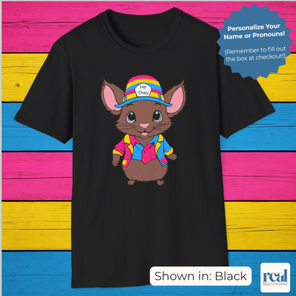 Personalized Pansexual Mouse T-shirt