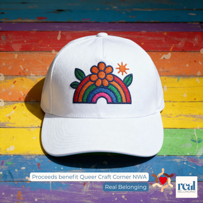 Queer Craft Corner | Flat Bill Cap With Logo