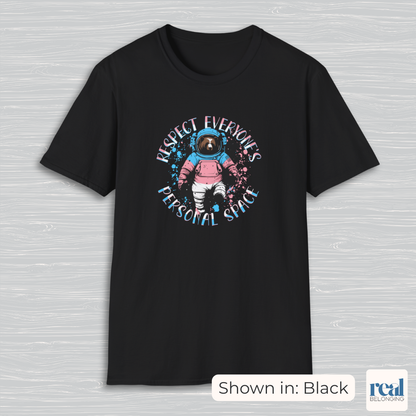 Respect Everyone’s Personal Space Trans Pride Astronaut Bear Shirt