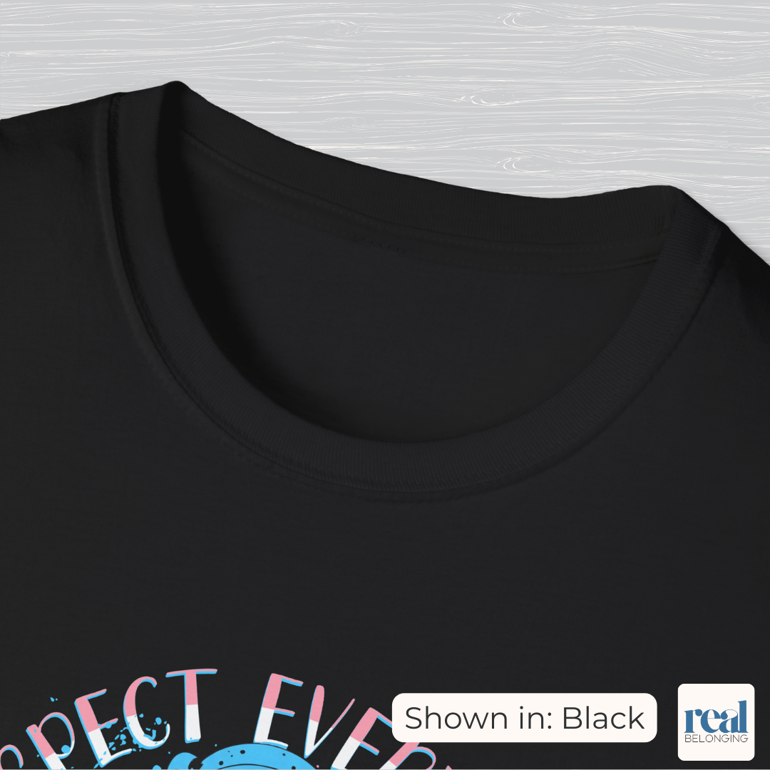 Respect Everyone’s Personal Space Trans Pride Astronaut Bear Shirt