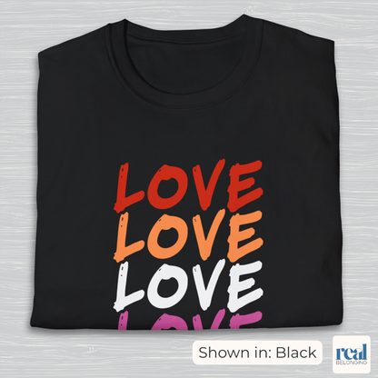 Love Lesbian Pride Shirt