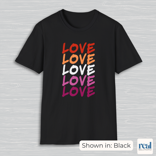 Love Lesbian Pride Shirt