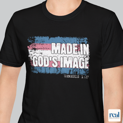 Made In God’s Image Christian Trans Pride Shirt