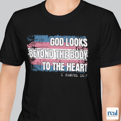 God Looks Beyond The Binary Christian Trans Pride T-shirt