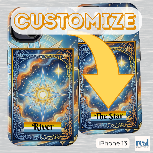 Aroace Tarot Phone Case – Personalized Celestial Star Tough Case