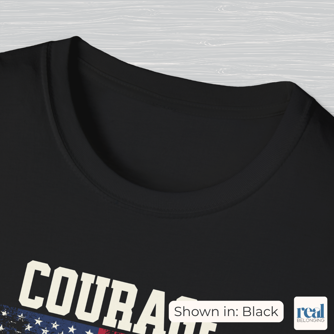 Courage Without Education Is Death USA Flag Skull Shirt