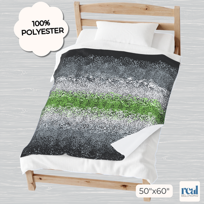 Agender Organic Pride Velveteen Plush Blanket