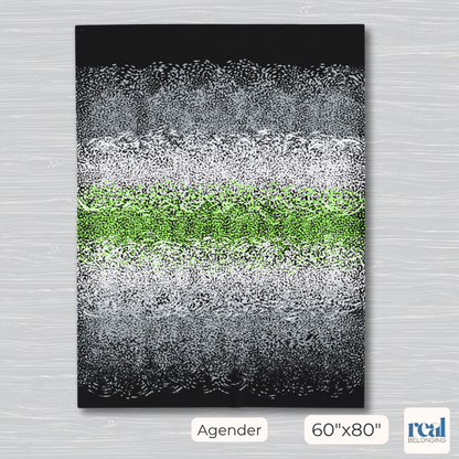 Agender Organic Pride Velveteen Plush Blanket