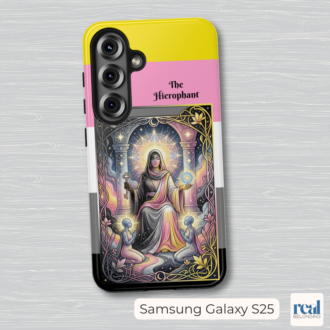 The Hierophant Queerplatonic Tarot Phone Case | LGBTQ+ Pride Major Arcana
