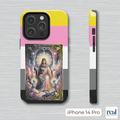 The Hierophant Queerplatonic Tarot Phone Case | LGBTQ+ Pride Major Arcana