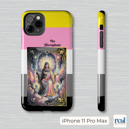 The Hierophant Queerplatonic Tarot Phone Case | LGBTQ+ Pride Major Arcana