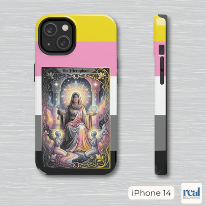 The Hierophant Queerplatonic Tarot Phone Case | LGBTQ+ Pride Major Arcana