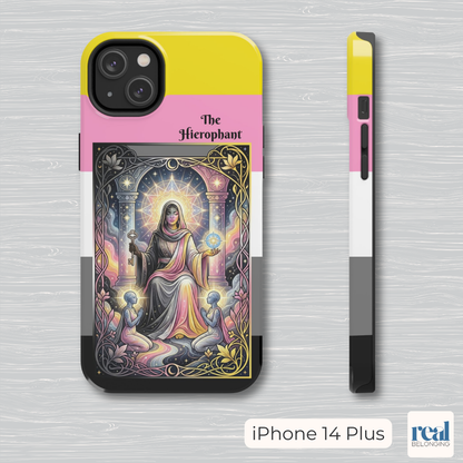 The Hierophant Queerplatonic Tarot Phone Case | LGBTQ+ Pride Major Arcana