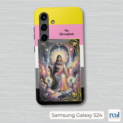 The Hierophant Queerplatonic Tarot Phone Case | LGBTQ+ Pride Major Arcana