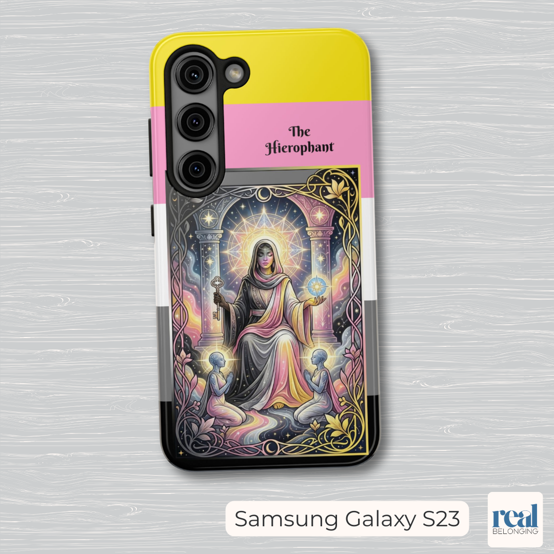 The Hierophant Queerplatonic Tarot Phone Case | LGBTQ+ Pride Major Arcana