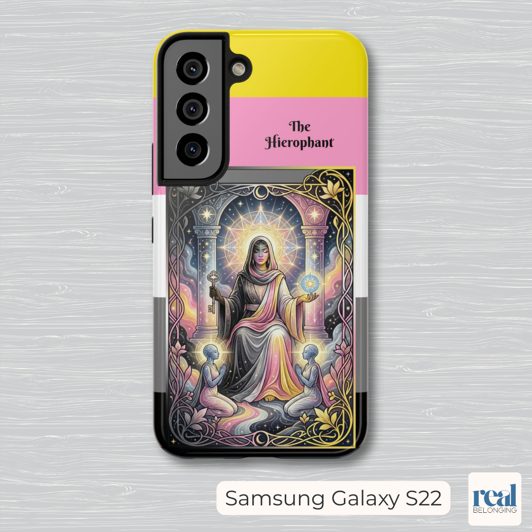 The Hierophant Queerplatonic Tarot Phone Case | LGBTQ+ Pride Major Arcana
