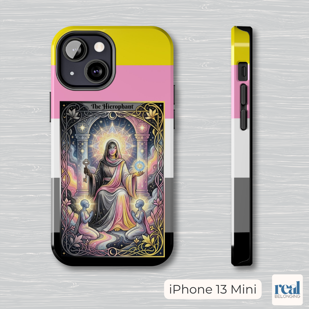 The Hierophant Queerplatonic Tarot Phone Case | LGBTQ+ Pride Major Arcana