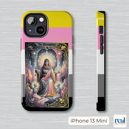 The Hierophant Queerplatonic Tarot Phone Case | LGBTQ+ Pride Major Arcana