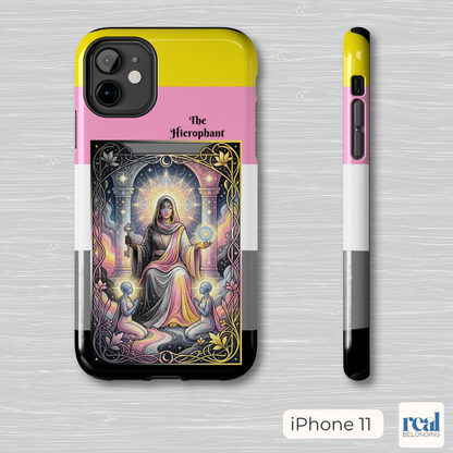The Hierophant Queerplatonic Tarot Phone Case | LGBTQ+ Pride Major Arcana