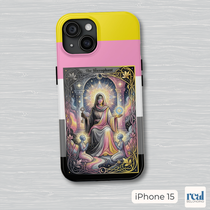 The Hierophant Queerplatonic Tarot Phone Case | LGBTQ+ Pride Major Arcana