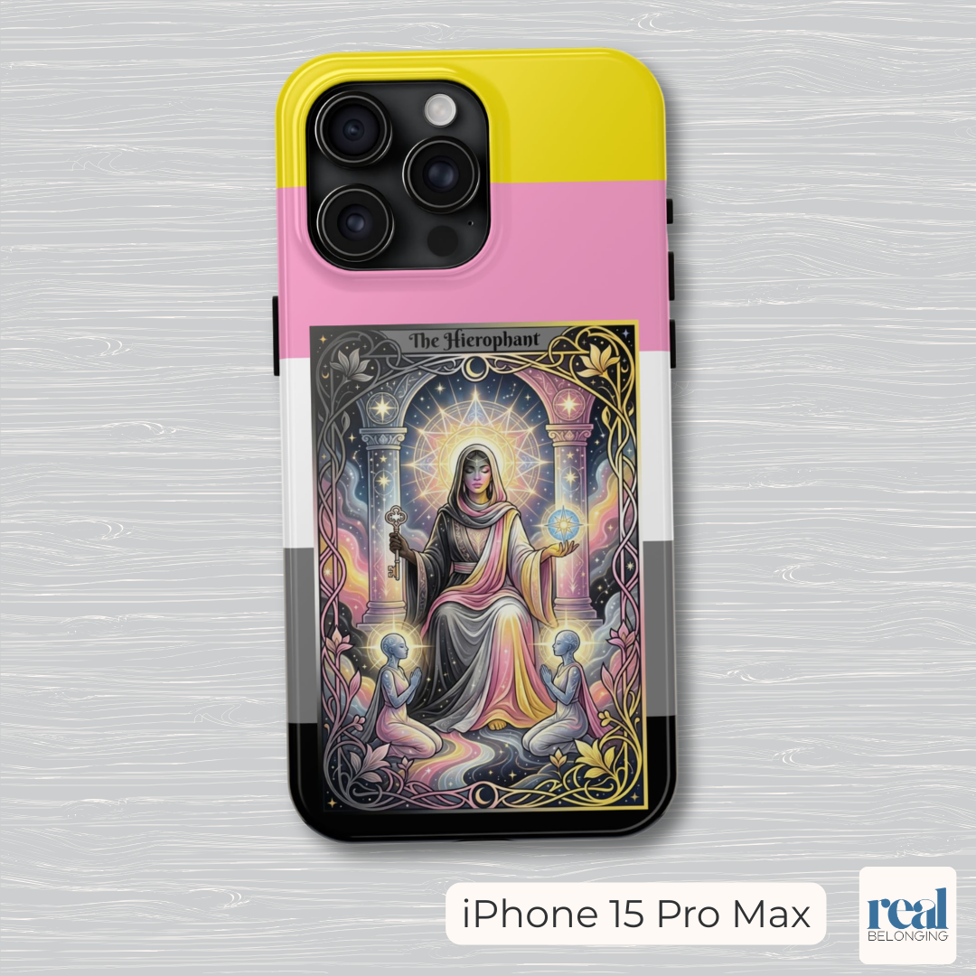 The Hierophant Queerplatonic Tarot Phone Case | LGBTQ+ Pride Major Arcana
