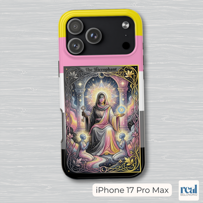 The Hierophant Queerplatonic Tarot Phone Case | LGBTQ+ Pride Major Arcana
