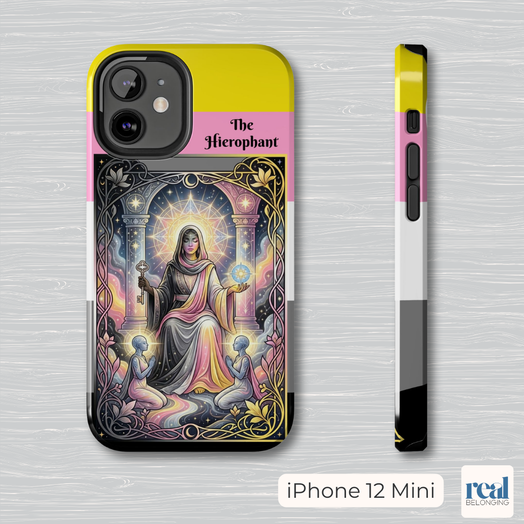 The Hierophant Queerplatonic Tarot Phone Case | LGBTQ+ Pride Major Arcana