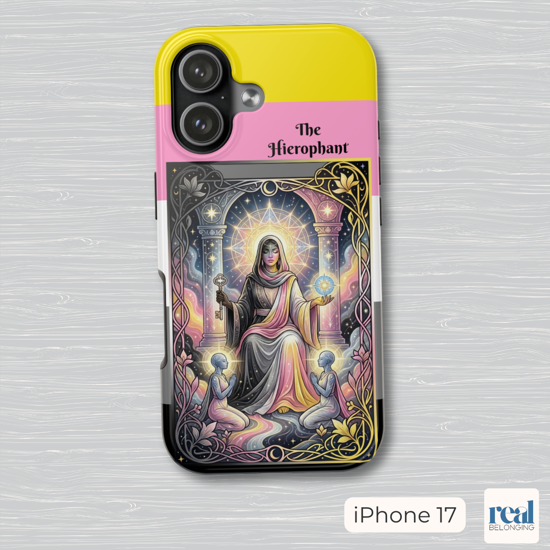 The Hierophant Queerplatonic Tarot Phone Case | LGBTQ+ Pride Major Arcana