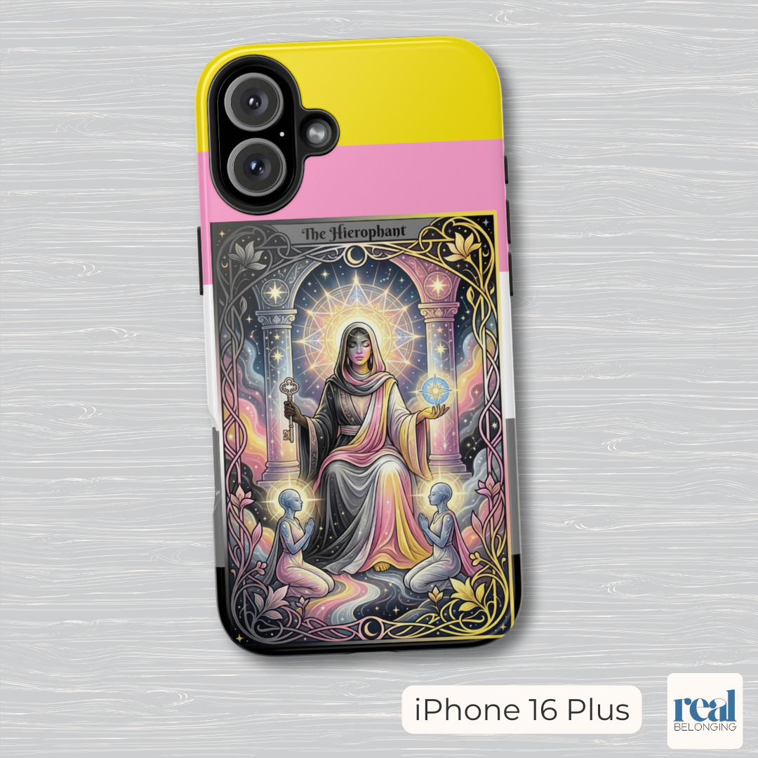 The Hierophant Queerplatonic Tarot Phone Case | LGBTQ+ Pride Major Arcana