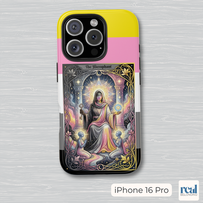 The Hierophant Queerplatonic Tarot Phone Case | LGBTQ+ Pride Major Arcana