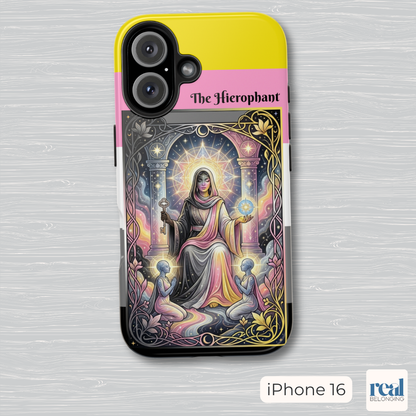 The Hierophant Queerplatonic Tarot Phone Case | LGBTQ+ Pride Major Arcana