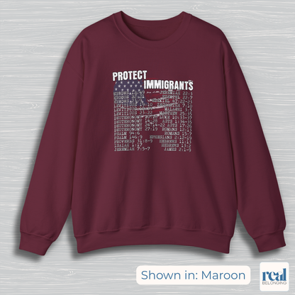Protect Immigrants | 30 Bible Verse Sweatshirt