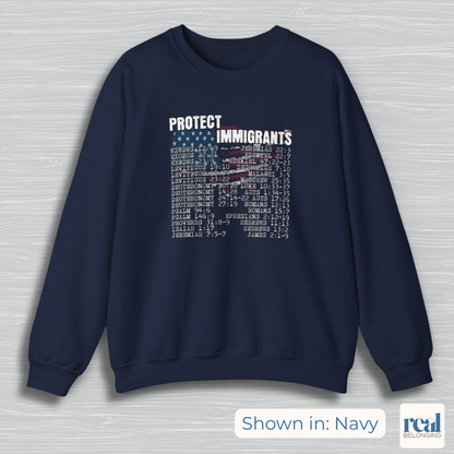 Protect Immigrants | 30 Bible Verse Sweatshirt