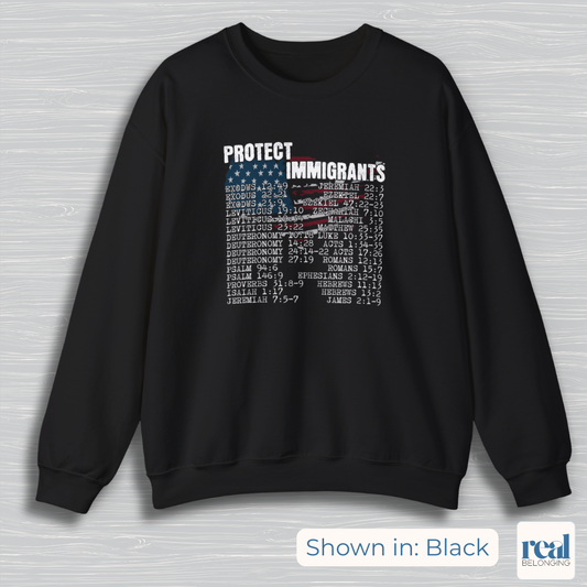 Protect Immigrants | 30 Bible Verse Sweatshirt