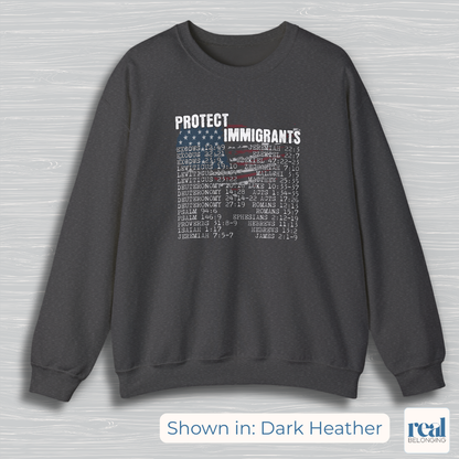 Protect Immigrants | 30 Bible Verse Sweatshirt