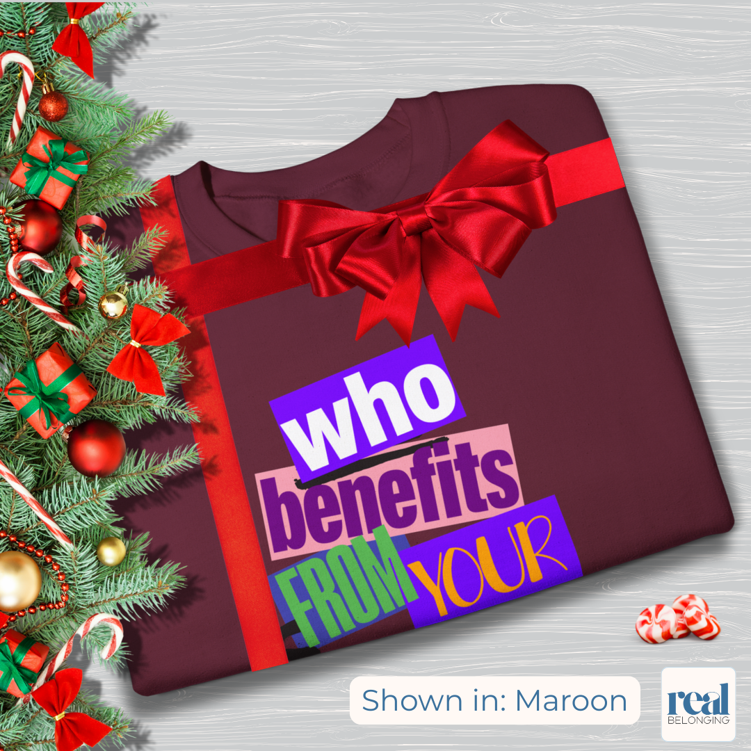 Who Benefits From Your Anxiety? Retro Sweatshirt